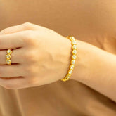 Bracelete Trínity - Banhado a Ouro